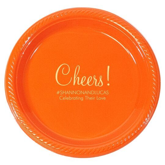 Perfect Cheers Plastic Plates