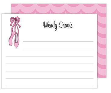 Ballerina Girl Flat Note Cards