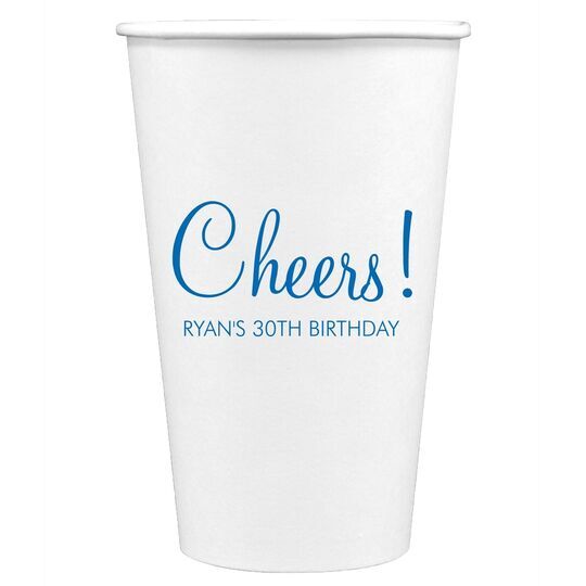 Perfect Cheers Paper Coffee Cups