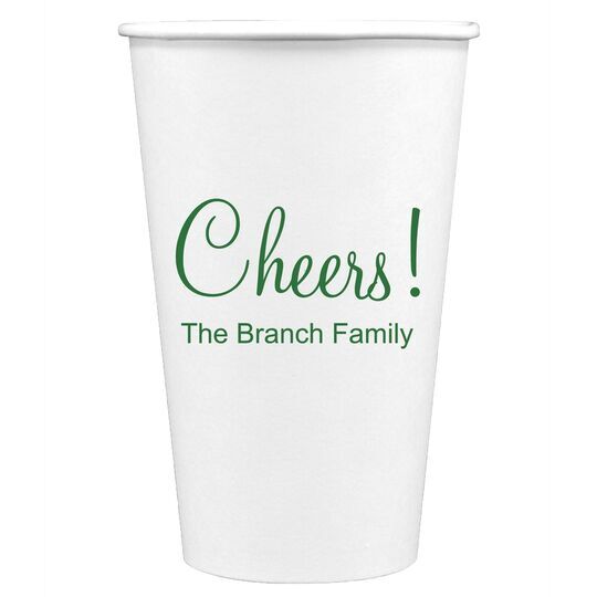 Perfect Cheers Paper Coffee Cups