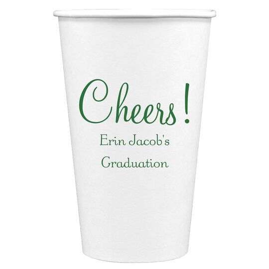 Perfect Cheers Paper Coffee Cups