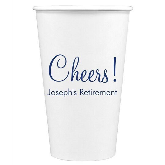 Perfect Cheers Paper Coffee Cups