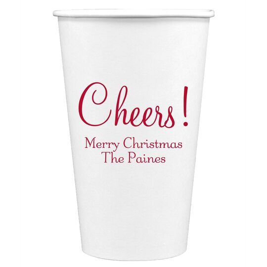 Perfect Cheers Paper Coffee Cups