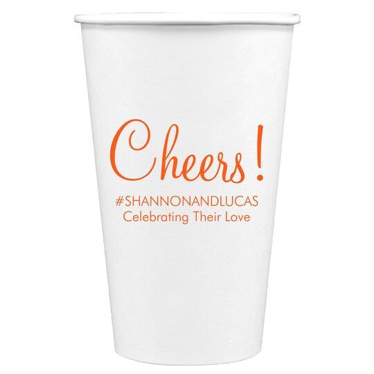 Cheers! (gold)  Frost Flex Cups (20 oz. - X-Large!)