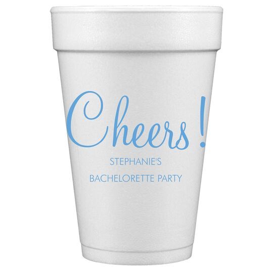 Perfect Cheers Styrofoam Cups