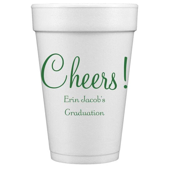 Perfect Cheers Styrofoam Cups