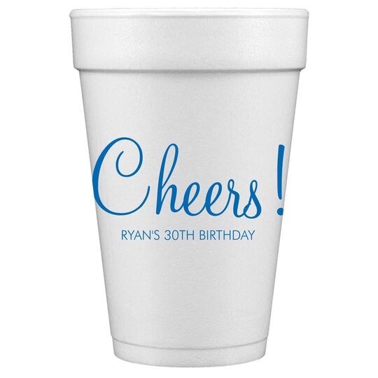 Perfect Cheers Styrofoam Cups