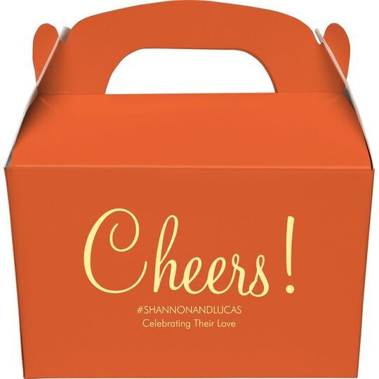 Perfect Cheers Gable Favor Boxes