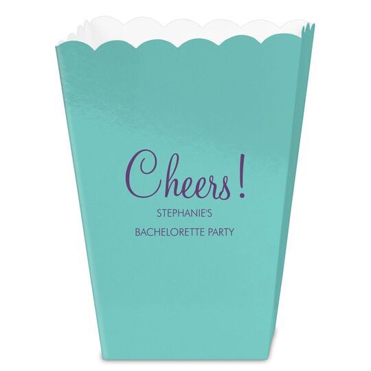 Perfect Cheers Mini Popcorn Boxes