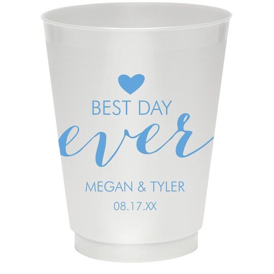 Custom Best Day Ever Styrofoam Cups