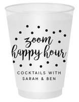 Confetti Dot Zoom Happy Hour Shatterproof Cups