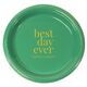 Best Day Ever Big Word Plastic Plates Image 4 of 5