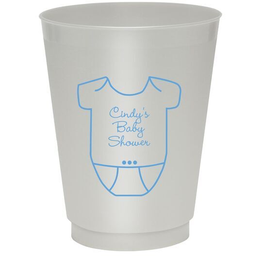 Baby Onesie Colored Shatterproof Cups