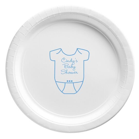 Baby Onesie Paper Plates