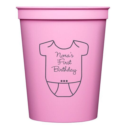Baby Onesie Stadium Cups