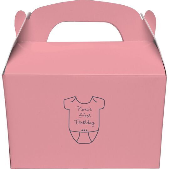 Baby Onesie Gable Favor Boxes