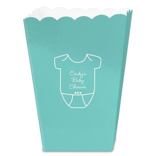 Baby Onesie Mini Popcorn Boxes