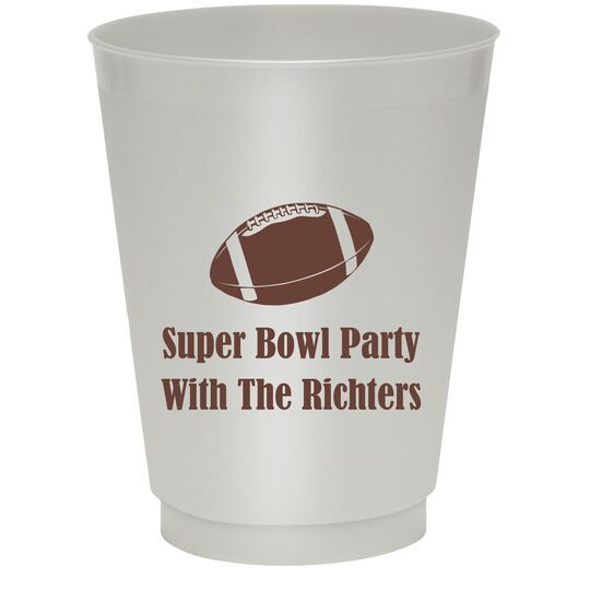 Football Colored Shatterproof Cups