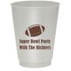 Football Colored Shatterproof Cups Image 1 of 3