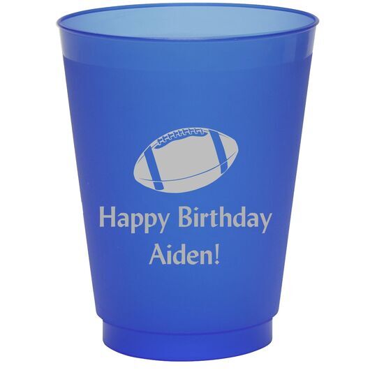 Football Colored Shatterproof Cups