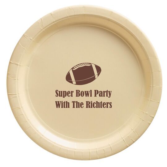 Football Paper Plates