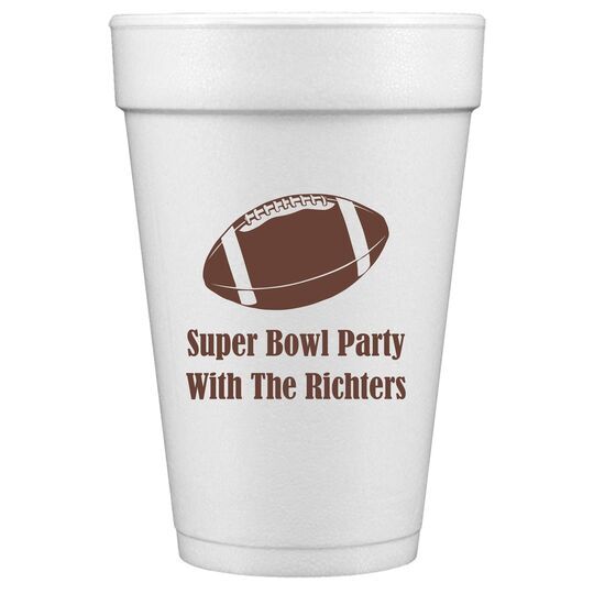 Football Styrofoam Cups