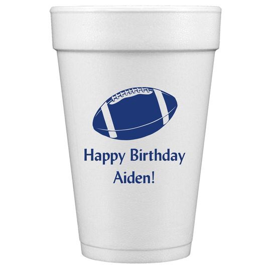 Football Styrofoam Cups