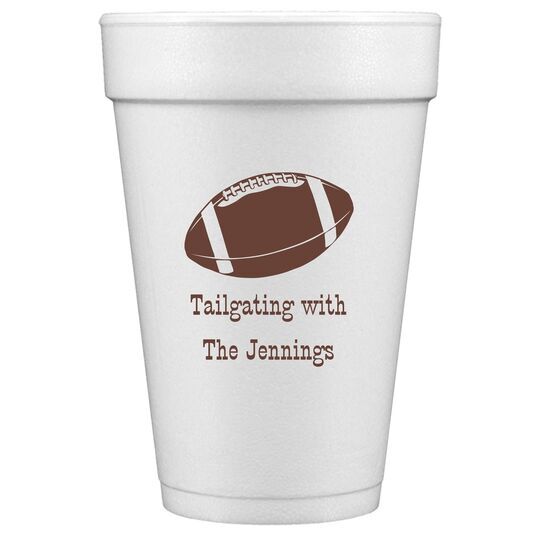 Football Styrofoam Cups