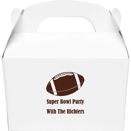 Football Gable Favor Boxes