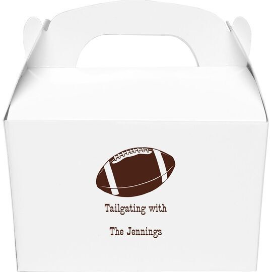 Football Gable Favor Boxes