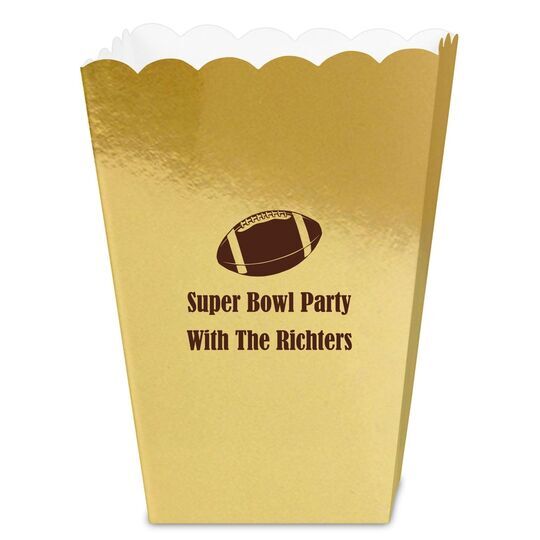 Football Mini Popcorn Boxes