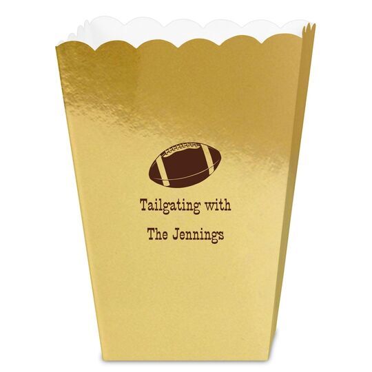 Football Mini Popcorn Boxes