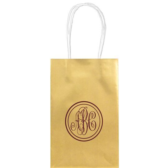 Petite Double Circle Monogram Medium Twisted Handled Bags