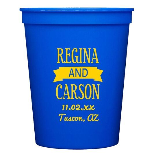 Celebration Couple Stadium Cups