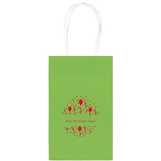 Balloons and Streamers Medium Twisted Handled Bags