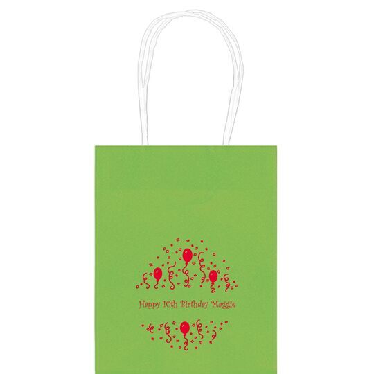 Balloons and Streamers Mini Twisted Handled Bags
