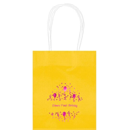 Balloons and Streamers Mini Twisted Handled Bags