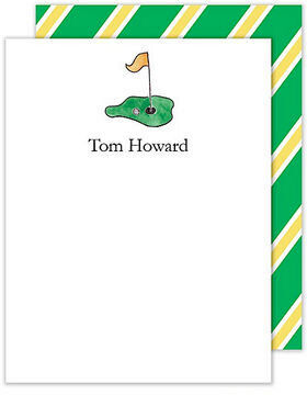 Tee It Up Flat Note Cards