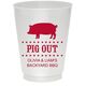 BBQ Pig Colored Shatterproof Cups Image 1 of 3