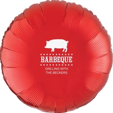 BBQ Pig Mylar Balloons