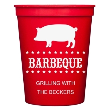 BBQ Pig Stadium Cups