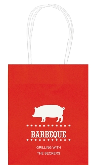 BBQ Pig Mini Twisted Handled Bags