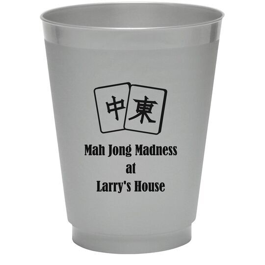 Mah Jong Tile Colored Shatterproof Cups