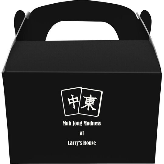 Mah Jong Tile Gable Favor Boxes