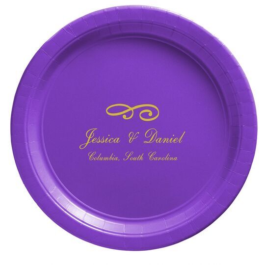 Little Scroll Paper Plates