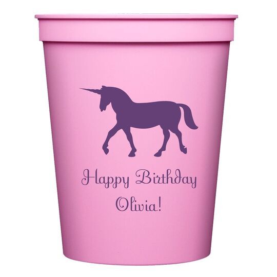 Magical Unicorn Stadium Cups