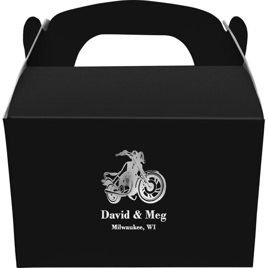 Motorcycle Gable Favor Boxes
