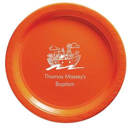 Noah's Ark with Animals Paper Plates