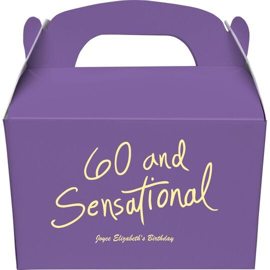 Fun 60 and Sensational Gable Favor Boxes