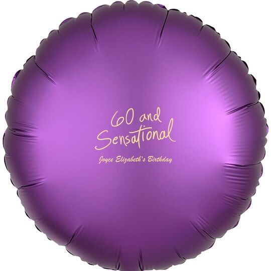 Fun 60 and Sensational Mylar Balloons